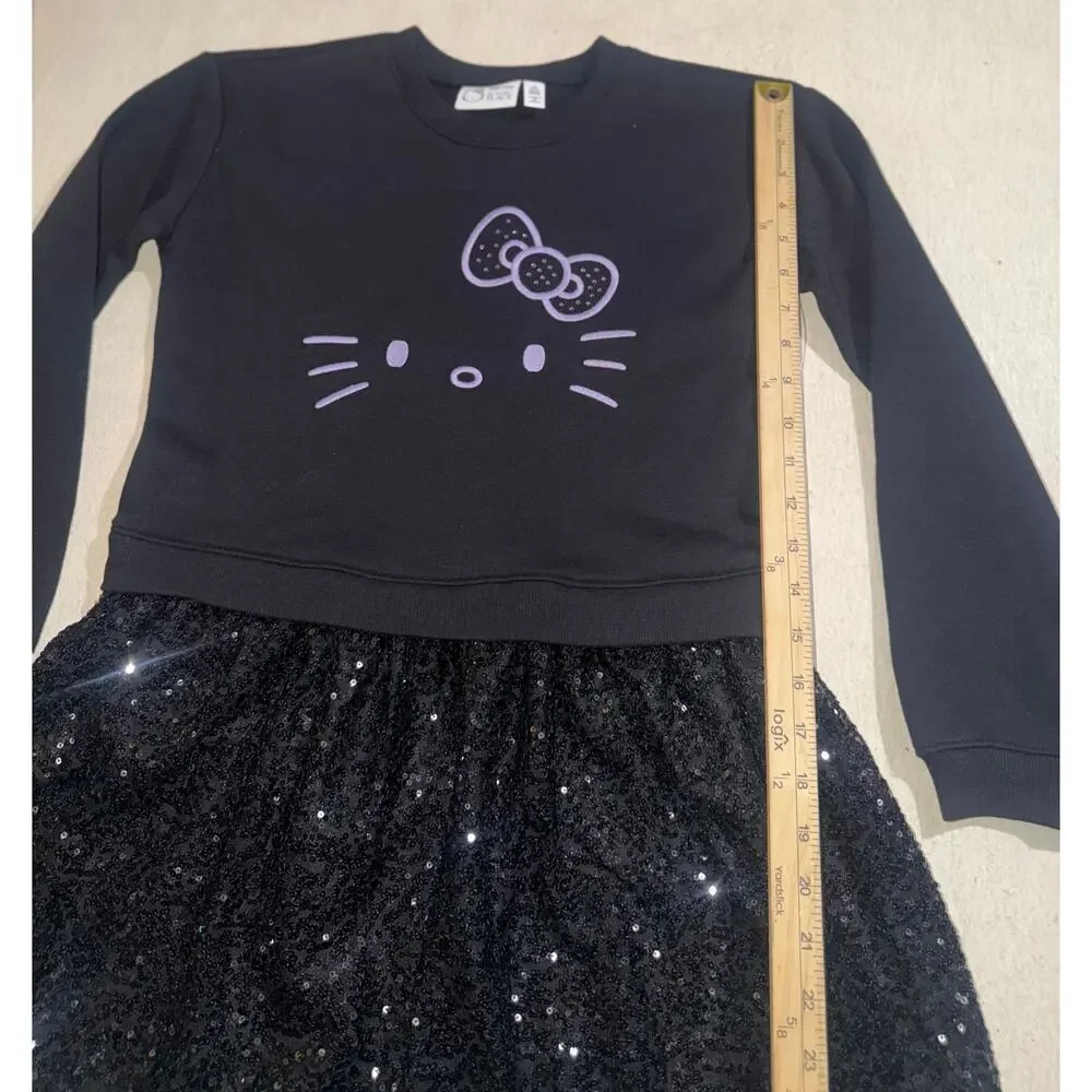 Hello kitty the children place girls sweater dress sequins dress